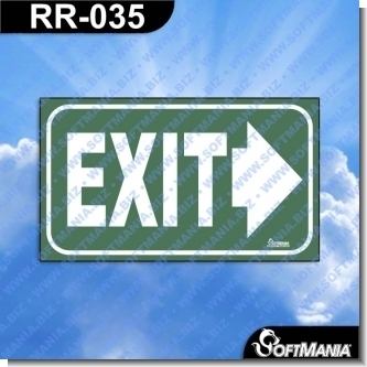 Read full article Premade Sign - RIGHT EXIT