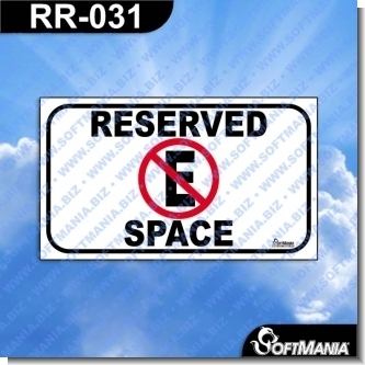 Read full article Premade Sign - RESERVED SPACE
