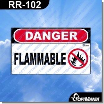 Read full article Premade Sign - DANGER FLAMMABLE Read full article Premade Sign - DANGER FLAMMABLE
