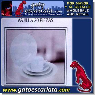 Lee el articulo completo VAJILLA DE PORCELANA COLOR BLANCO 20 PIEZAS