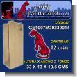 GE1007M30230014: Kraft Paper Gift Bag Size 33 X 13 X 10.5 Centimeters - 12 Units