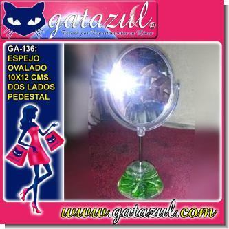 Read full article OVAL MIRROR (10X12 CENTIMETER) TWO SIDES WITH PEDESTAL BASE