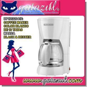 Lee el articulo completo COFFEE MAKER COLOR BLANCO DE 10 TAZAS MARCA BLACK & DECKER Lee el articulo completo COFFEE MAKER COLOR BLANCO DE 10 TAZAS MARCA BLACK & DECKER