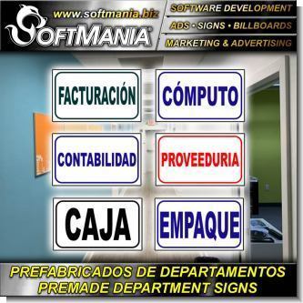 Read full article PREMADE DEPARTMENT SIGNS