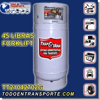 Lee el articulo completo CILINDRO CONTENEDOR DE GAS TIPO MS 45 LIBRAS FORKLIFT CARGADO