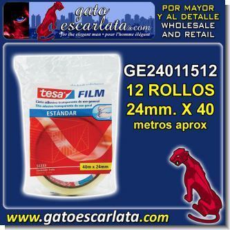 Read full article TRANSPARENT ADHESIVE TAPE 24 MILLIMETERS WIDE BRAND TESA - 12 ROLLS OF 40 METERS