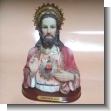 GE20110621: Ceramic Statue of the Heart of Jesus 19 Centimeters