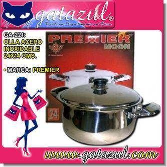 Lee el articulo completo OLLA DE ACERO INOXIDABLE (24X14 CENTIMETROS)