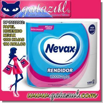 Lee el articulo completo PAPEL HIGIENICO NEVAX 1000 HOJAS 1X4 - BULTO DE 24 Lee el articulo completo PAPEL HIGIENICO NEVAX 1000 HOJAS 1X4 - BULTO DE 24