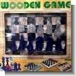 GE20121616: Chess Game Wood Board and Plastic Pieces (20x20 Centimeters)