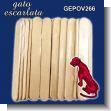 GEPOV266: Natural Wooden Sticks for Ice Creams - Pack of 50 Units