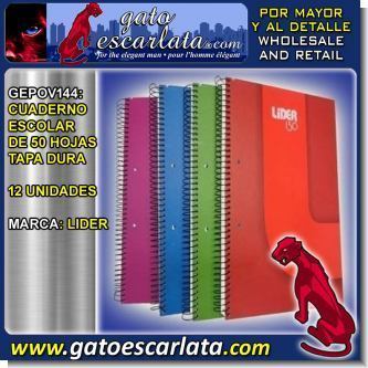 Read full article SCHOOL NOTEBOOK HARD COVER 50 SHEETS BRAND LIDER - 12 UNITS Read full article SCHOOL NOTEBOOK HARD COVER 50 SHEETS BRAND LIDER - 12 UNITS