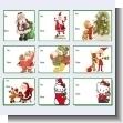 GEPOV112: Adhesive Christmas Gift Label - Pack of 80 Blisters with 12 Units Each