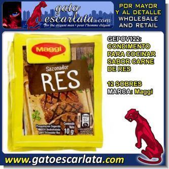 Lee el articulo completo CONDIMENTO PARA COCINAR SABOR CARNE DE RES MARCA MAGGI - 12 SOBRES