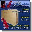 GE1308M30230020: Kraft Paper Gift Bag Size 35 X 49.5 X 17 Centimeters - 12 Units