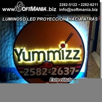 Read full article Round LED Luminous Sign with Light Projection Backwards
