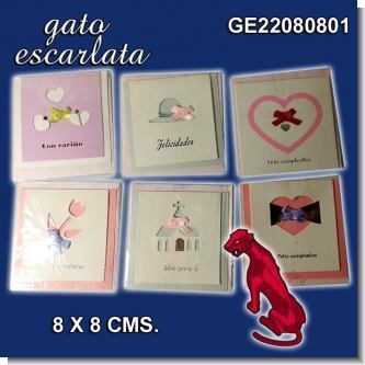 Read full article BEAUTIFUL GIFT CARDS WITH ENVELOPE AND HIGH RELIEF DIMENSIONS 8 X 8 CENTIMETERS - 12 UNITS Read full article BEAUTIFUL GIFT CARDS WITH ENVELOPE AND HIGH RELIEF DIMENSIONS 8 X 8 CENTIMETERS - 12 UNITS
